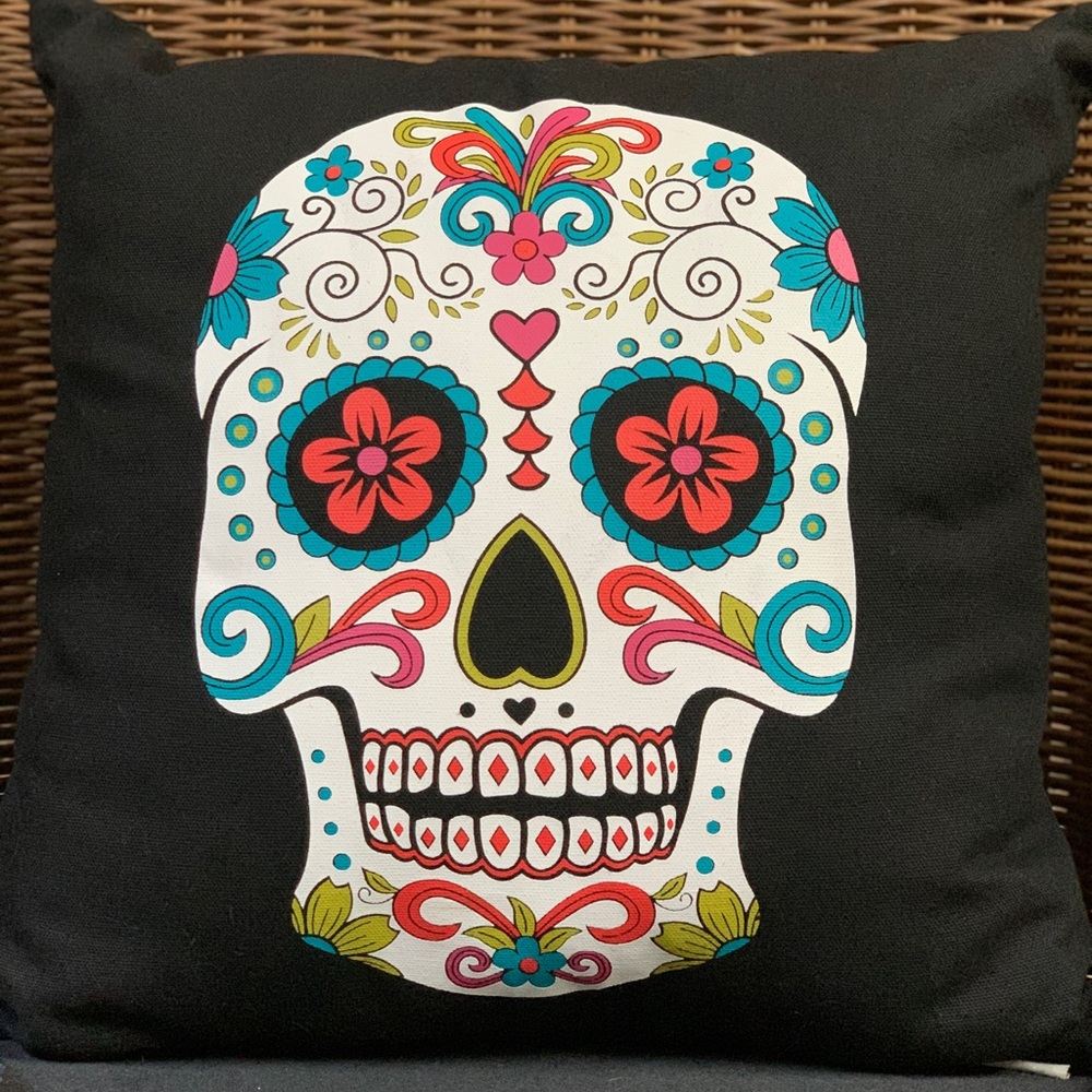 Stratford Home Accents Day of the Dead Pillow